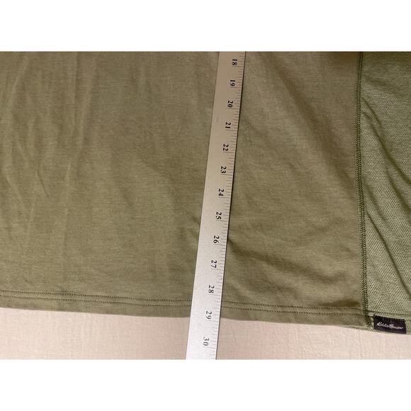 Eddie Bauer Mens XL FreeDry Polo Shirt Pocket Short Sleeve Mesh Back Green - Picture 5 of 9